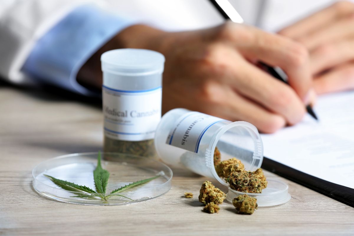 Marijuana in a medicine bottle